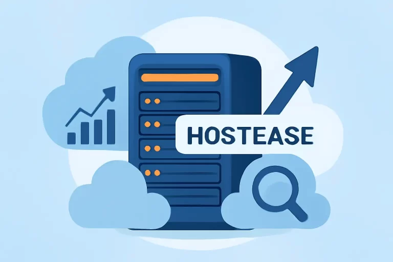 Hostease服务器与云端增长象征图