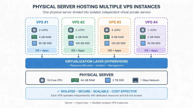 VPS 虚拟化结构示意图