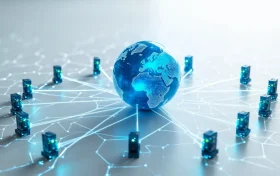 全球 CDN 网络节点分布概念图