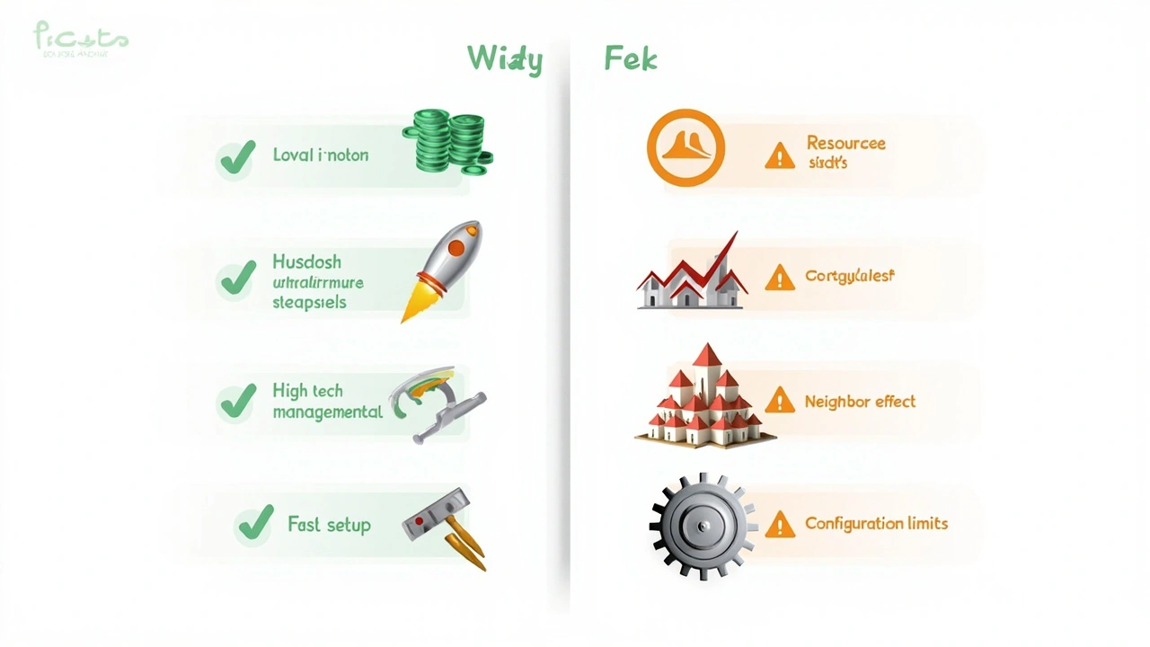 虚拟主机优缺点对比图