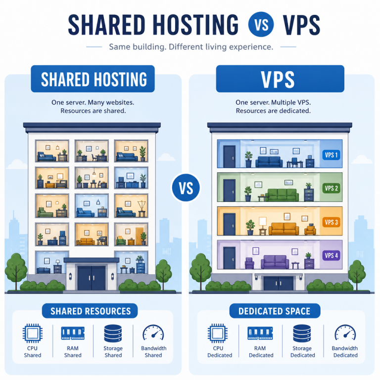 共享主机 vs VPS：什么时候该升级