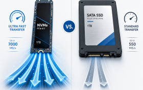 NVMe SSD vs SATA SSD：服务器存储差异与影响