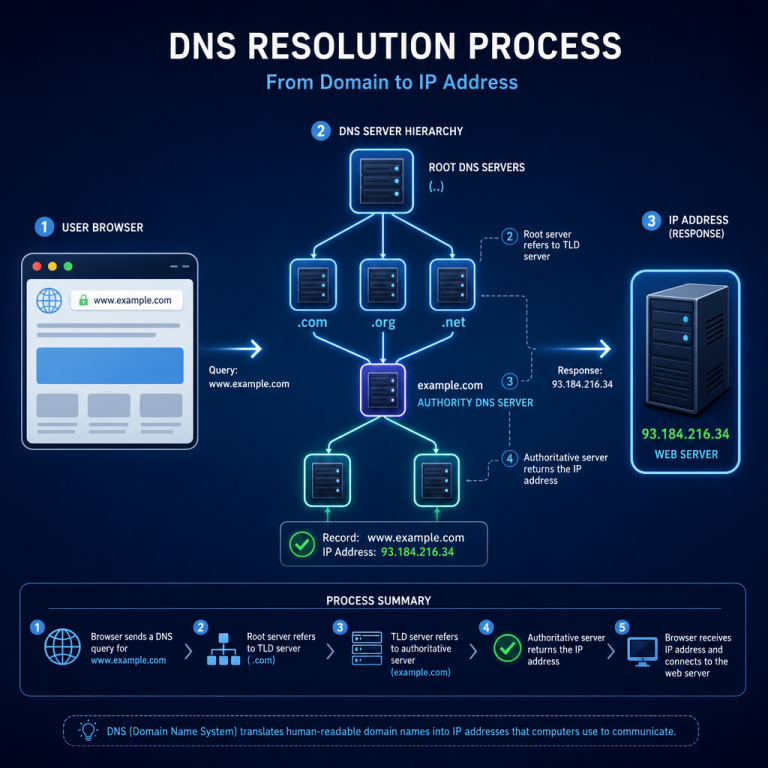 DNS是什么：域名解析原理、记录类型与常见配置问题