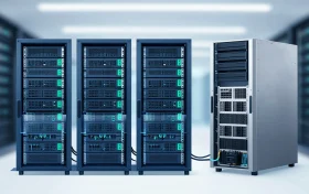 VPS虚拟化实例与独立服务器物理独占的对比概念图