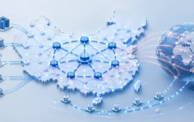 中国电信 163 骨干网结构示意图