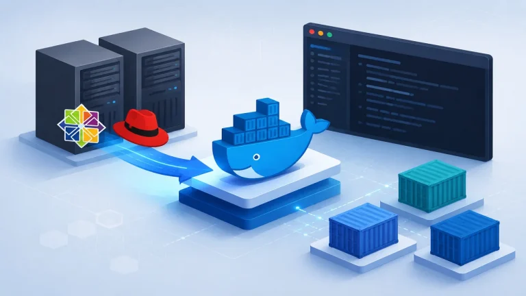 在CentOS和RHEL 7/6中安装Docker和学习基础的Container 操作 – - 封面图