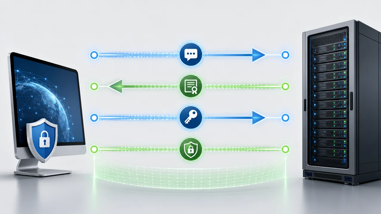 SSL/TLS握手过程示意图