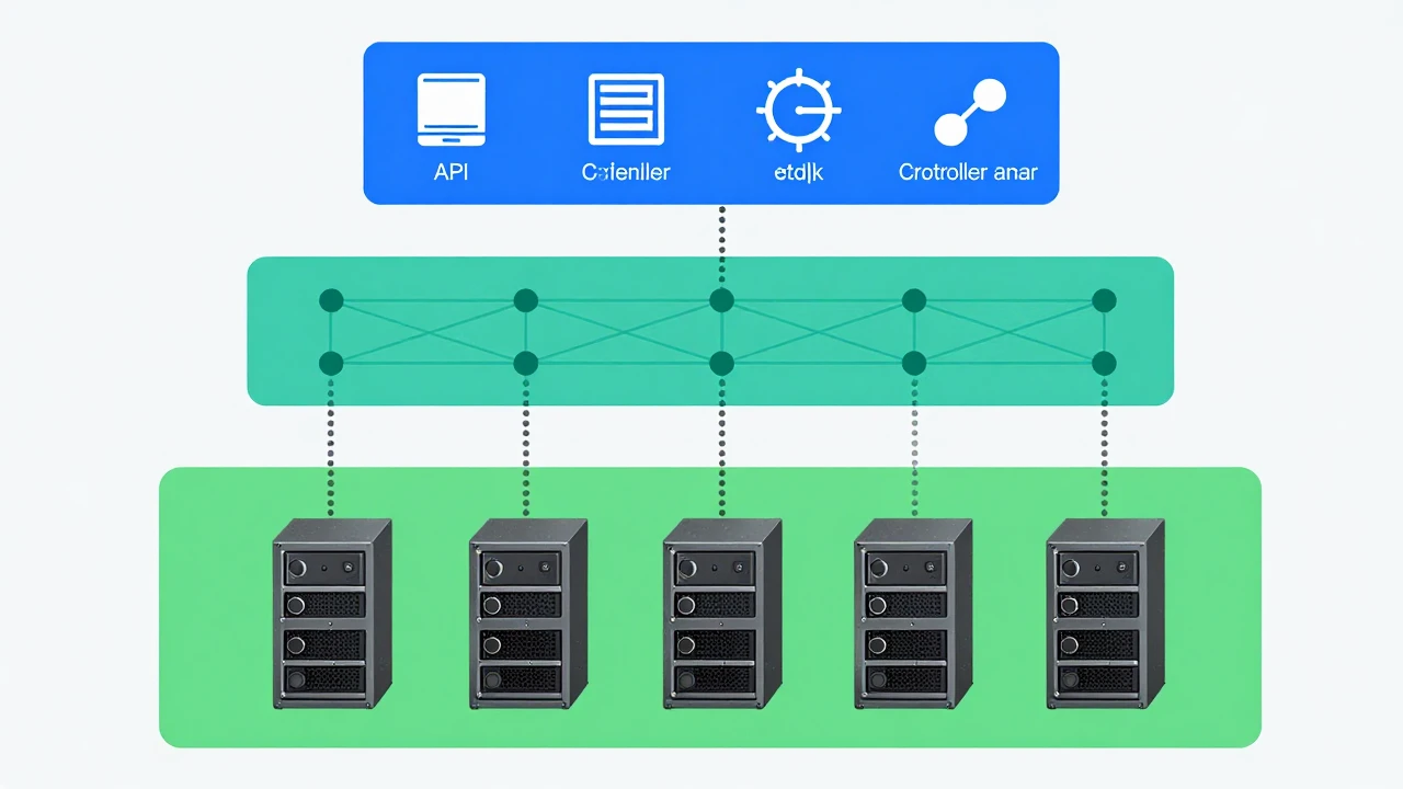 Kubernetes 三层架构示意图