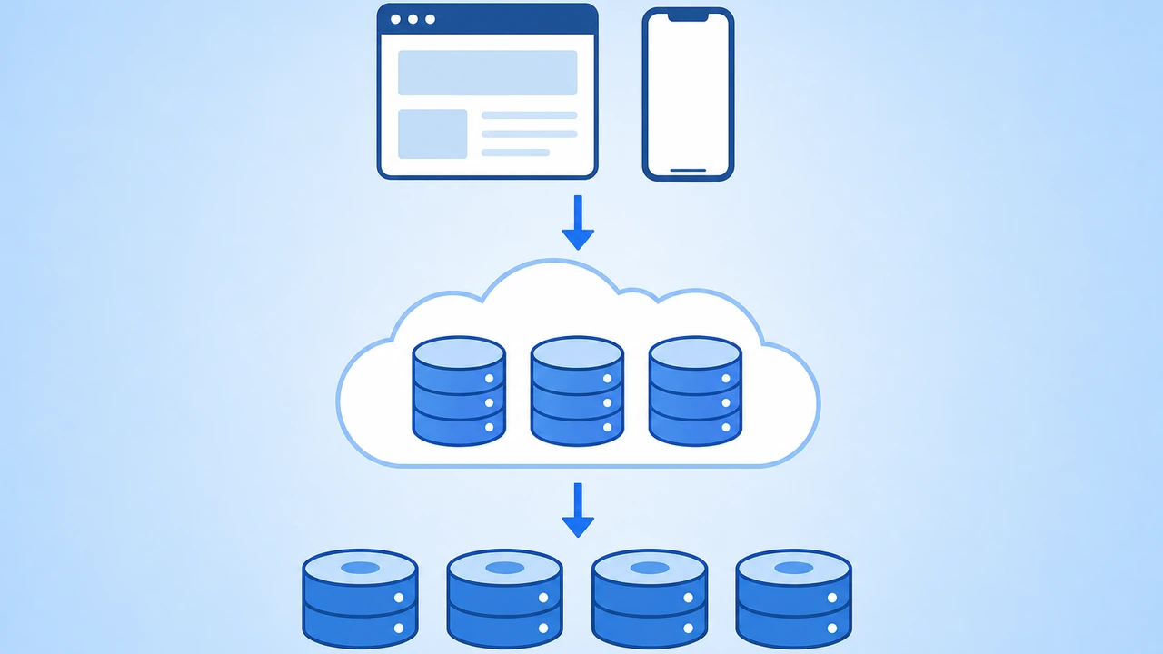 Serverless 数据库三层架构图