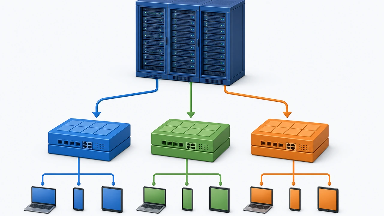 BGP 多线接入分层原理图
