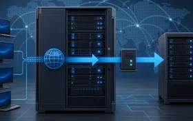 DNS 转发解析器将查询转发给上游解析服务器的网络示意图