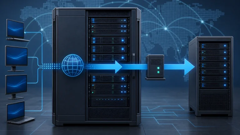 DNS 转发解析器将查询转发给上游解析服务器的网络示意图