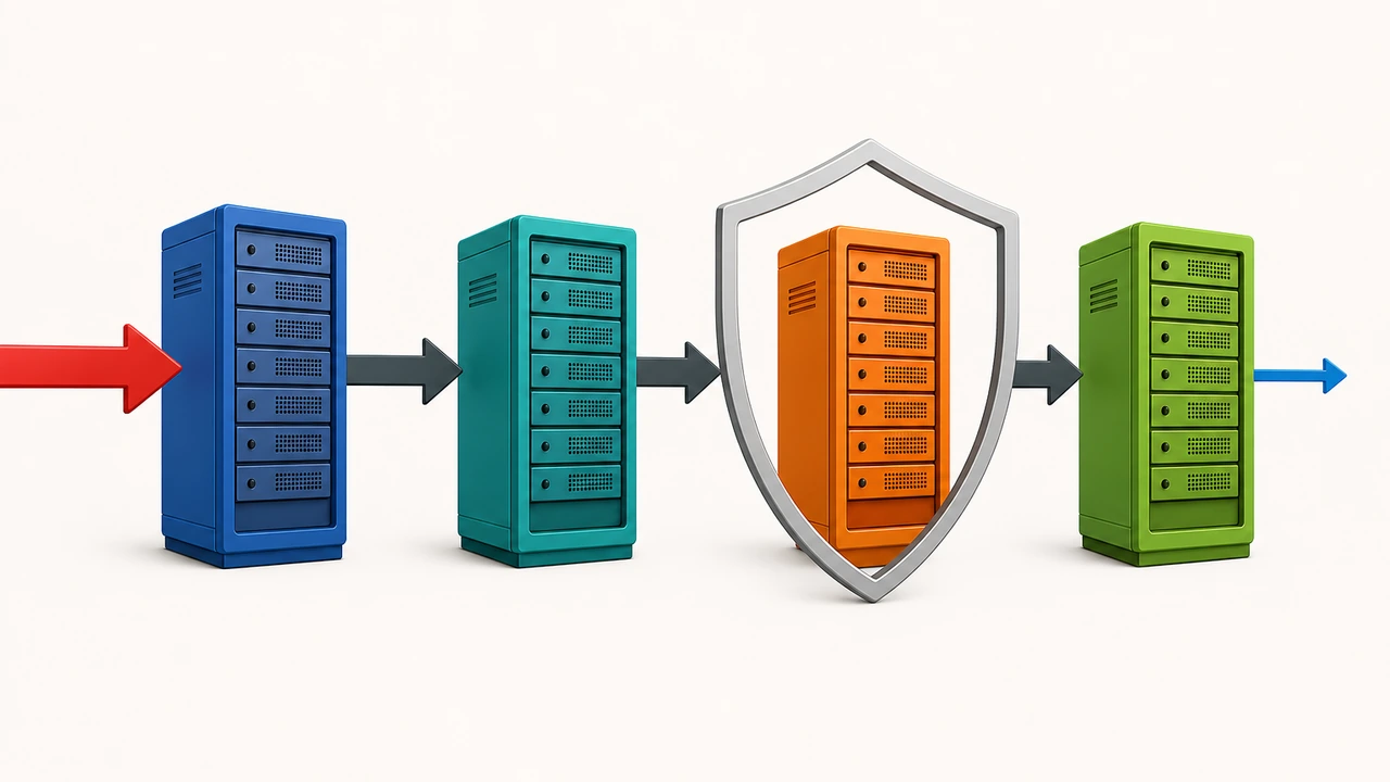 高防 IP 流量牵引与清洗流程示意