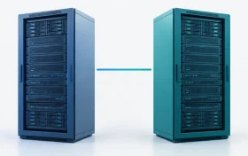 LiteSpeed 与 NGINX 两台 Web 服务器并排对比的封面示意